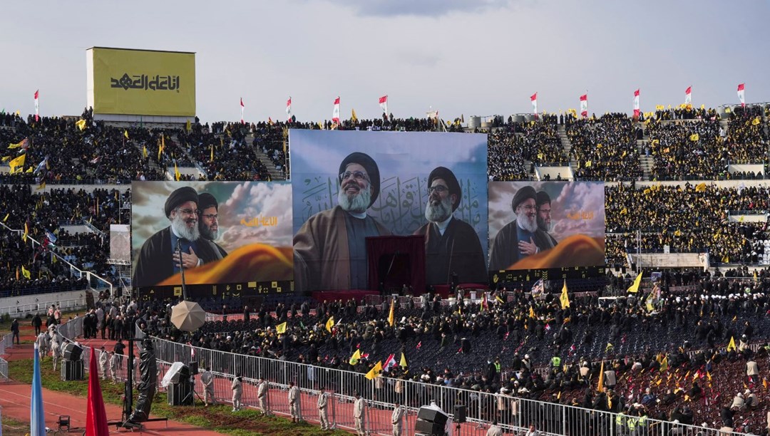 Lübnan’da tarihi tören: Nasrallah’ın cenazesi on binleri bir araya getirdi